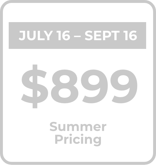 Service World Pricing $899 Summer Pricing